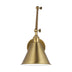 Satin Brass with Satin Brass Glass and Brass/Gold Shade