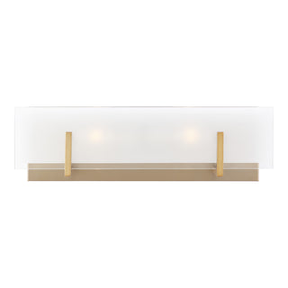 Buy satin-brass-with-clear-highlighted-satin-etched-glass-and-white-shade Syll Vanity by Visual Comfort Studio