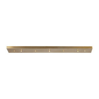 Buy satin-brass Multi-Port Canopy Outdoor (Damp) Steel Three Light Linear Canopy Accents by Generation Lighting