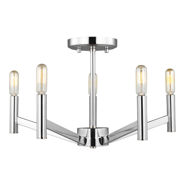 Vector Outdoor (Damp) Semi Flush Mount Light by Visual Comfort Studio