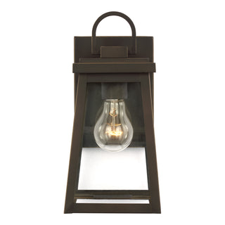 Buy antique-bronze-with-clear-glass-and-clear-shade Founders Outdoor (Wet) Wall Lantern by Visual Comfort Studio