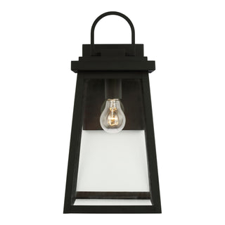 Buy black-with-clear-glass Founders Outdoor (Wet) Wall Lantern by Visual Comfort Studio