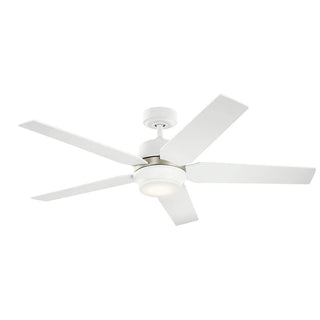 Buy matte-white-finish-with-matte-white-blades Maeve Ceiling Fan with Light by Kichler