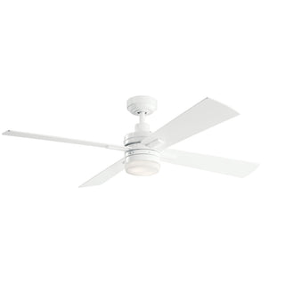 Buy white-finish-with-white-blades Lija Ceiling Fan with Light by Kichler