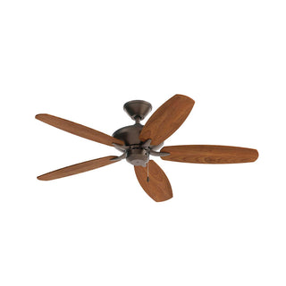 Buy satin-natural-bronze-finish-with-walnut-blades Renew Patio Outdoor (Damp) Ceiling Fan by Kichler