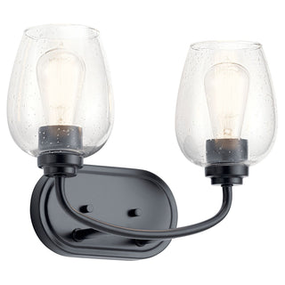 Buy black-with-clear-seeded-glass-and-clear-seedy-shade Valserrano Vanity by Kichler