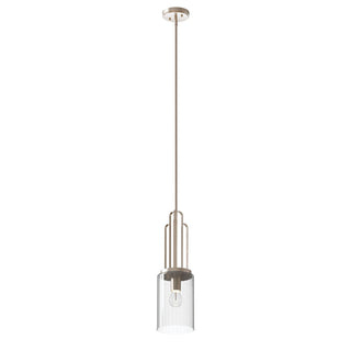 Buy polished-nickel-with-clear-fluted-glass-and-clear-shade Kimrose Mini Pendant by Kichler