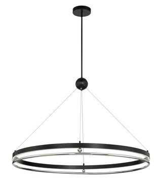 Buy polished-nickel-and-coal Grande Illusion Outdoor (Damp) Pendant by Metropolitan