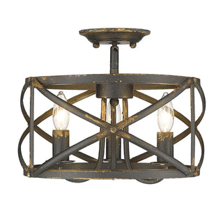 Alcott Outdoor (Damp) Semi Flush Mount Light by Golden