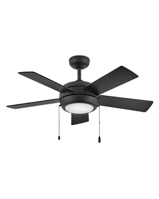 Buy matte-black-finish-with-walnut-and-reversible-matte-black-blades Croft Ceiling Fan with Light by Hinkley