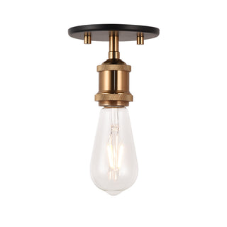 Buy aged-gold-brass Bulstrode'S Workshop Outdoor (Damp) Flush Mount Ceiling Light by Matteo Lighting