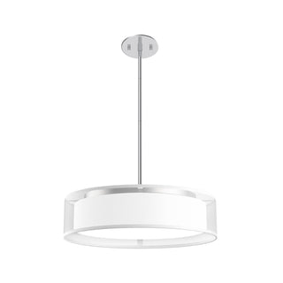 Buy white-organza-with-white-acrylic-diffuser-glass-and-white-shade Dalton Pendant by Kuzco Lighting