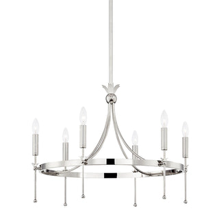 Buy polished-nickel Gates Outdoor (Damp) Chandelier by Hudson Valley