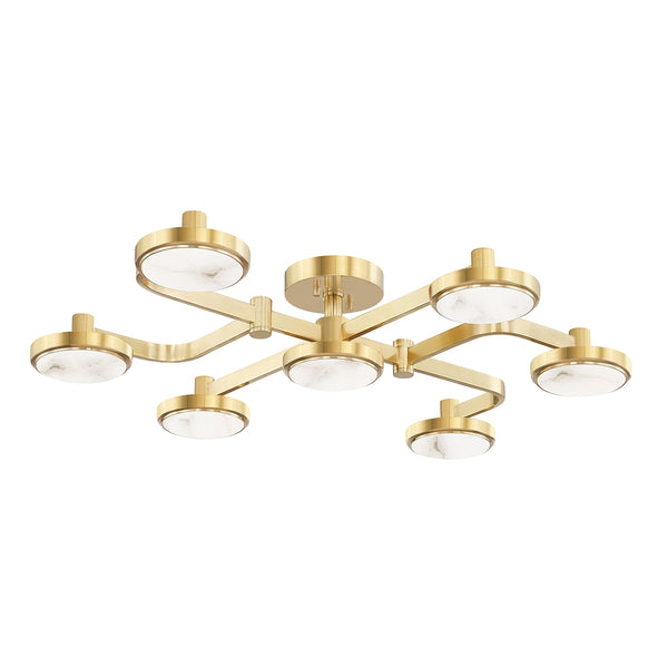 Meander Outdoor (Damp) Semi Flush Mount Ceiling Light by Hudson Valley