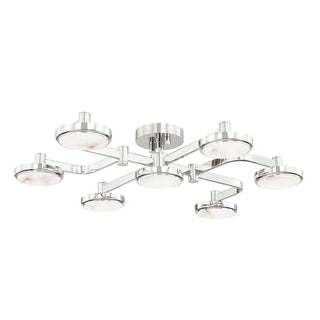 Buy polished-nickel Meander Outdoor (Damp) Semi Flush Mount Ceiling Light by Hudson Valley
