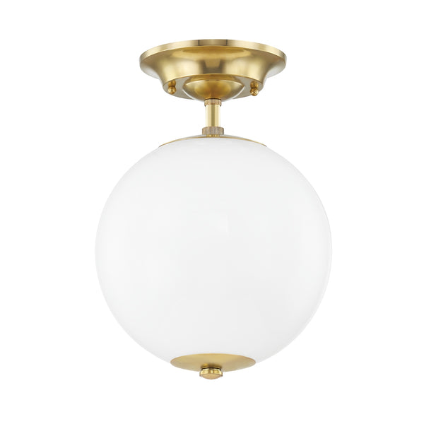 Sphere No. Outdoor (Damp) Semi-Flush Mount Ceiling Light by Hudson Valley