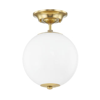 Sphere No. Outdoor (Damp) Semi Flush Mount Light by Hudson Valley