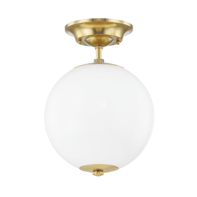 Sphere No. Outdoor (Damp) Semi Flush Mount Light by Hudson Valley
