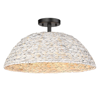 Rue Outdoor (Damp) Semi-Flush Mount Ceiling Light by Golden