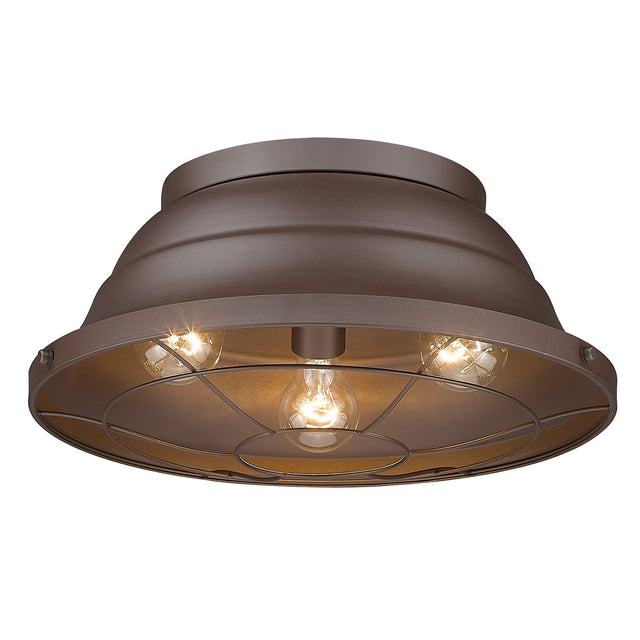 Bartlett Outdoor (Damp) Flush Mount Ceiling Light by Golden