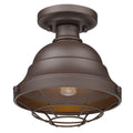Bartlett Outdoor (Damp) Semi-Flush Mount Ceiling Light by Golden