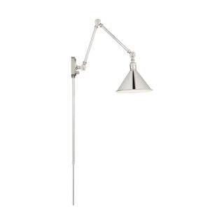 Buy polished-nickel Delancey Wall Lamp by Nuvo Lighting