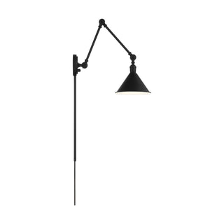 Buy matte-black Delancey Wall Lamp by Nuvo Lighting