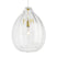 Natural Brass with Hand-blown glass with soft glow Glass and Clear Shade
