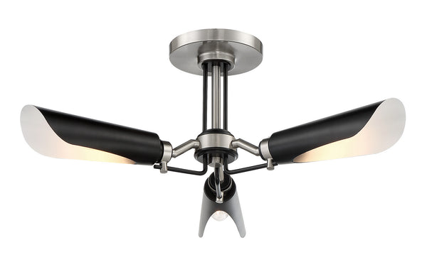 Turbine Outdoor (Damp) Semi-Flush Mount Ceiling Light by George Kovacs