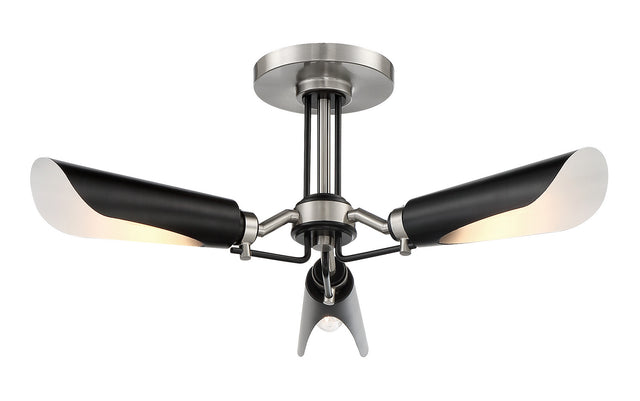 Turbine Outdoor (Damp) Semi-Flush Mount Ceiling Light by George Kovacs