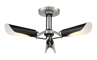 Turbine Outdoor (Damp) Semi Flush Mount Light by George Kovacs