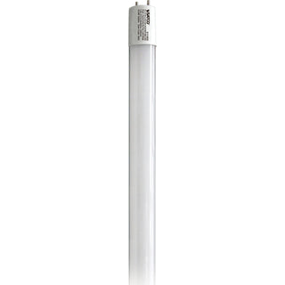 Buy gloss-white-with-gloss-white-glass Tubular 10 Watt G13 T8 120.00V LED 3000k Light Bulb by Satco