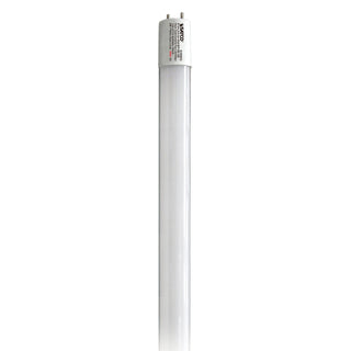 Buy gloss-white-with-gloss-white-glass Tubular 9 Watt G13 T8 120.00V LED 5000k Light Bulb by Satco