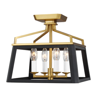 Carlow Outdoor (Damp) Flush Mount Ceiling Light by Visual Comfort Studio