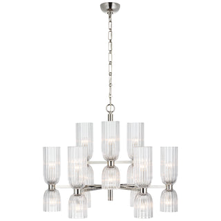 Buy polished-nickel Asalea Outdoor (Damp) Chandelier by Visual Comfort Signature