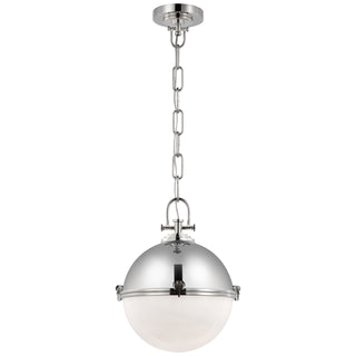 Buy polished-nickel Adrian Outdoor (Damp) Pendant by Visual Comfort Signature