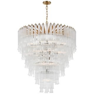 Buy gild-with-clear-glass-glass Lorelei Outdoor (Damp) Chandelier by Visual Comfort Signature
