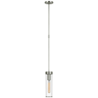 Buy polished-nickel-with-clear-glass-glass-and-clear-shade Liaison Outdoor (Damp) Pendant by Visual Comfort Signature