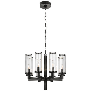 Buy bronze-with-clear-glass-glass-and-clear-shade Liaison Outdoor (Damp) Chandelier by Visual Comfort Signature