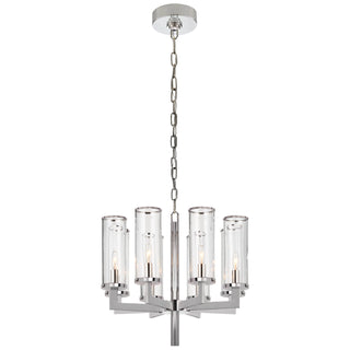 Buy polished-nickel-with-clear-glass-glass-and-clear-shade Liaison Outdoor (Damp) Chandelier by Visual Comfort Signature