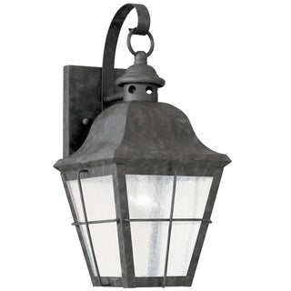 Buy oxidized-bronze-with-clear-seeded-glass-and-clear-shade Chatham Outdoor (Wet) Wall Lantern by Generation Lighting