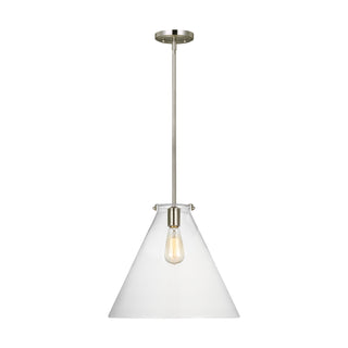 Buy brushed-nickel Kate Outdoor (Damp) Pendant by Visual Comfort Studio