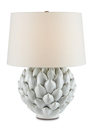 Cynara White Table Lamp Table Lamp by Currey and Company