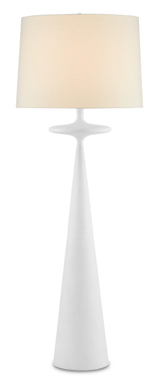 Giacomo White Floor Lamp Floor Lamp by Currey and Company