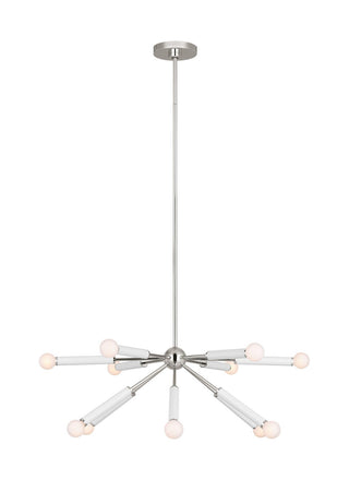 Buy polished-nickel Monroe Outdoor (Damp) Chandelier by Visual Comfort Studio