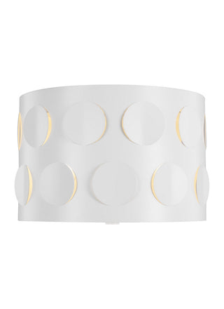 Buy matte-white Dottie Outdoor (Damp) Flush Mount Ceiling Light by Visual Comfort Studio