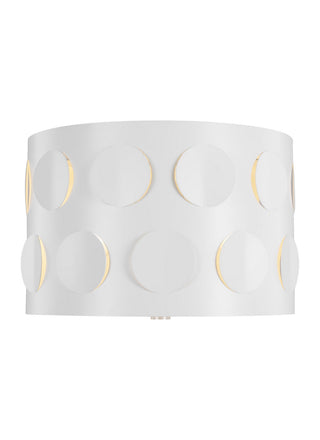 Buy polished-nickel Dottie Outdoor (Damp) Flush Mount Ceiling Light by Visual Comfort Studio