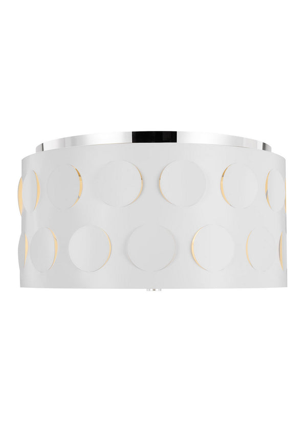 Dottie Outdoor (Damp) Flush Mount Ceiling Light by Visual Comfort Studio