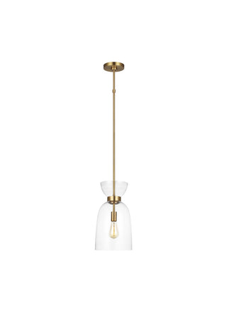 Buy burnished-brass-with-clear-glass-and-clear-shade Londyn Outdoor (Damp) Pendant by Visual Comfort Studio