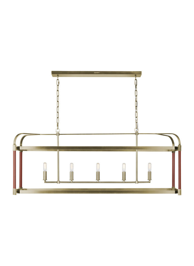Hadley Outdoor (Damp) Chandelier by Visual Comfort Studio